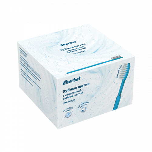 картинка Prepasted toothbrushes Sherbet, Box 100 pcs.