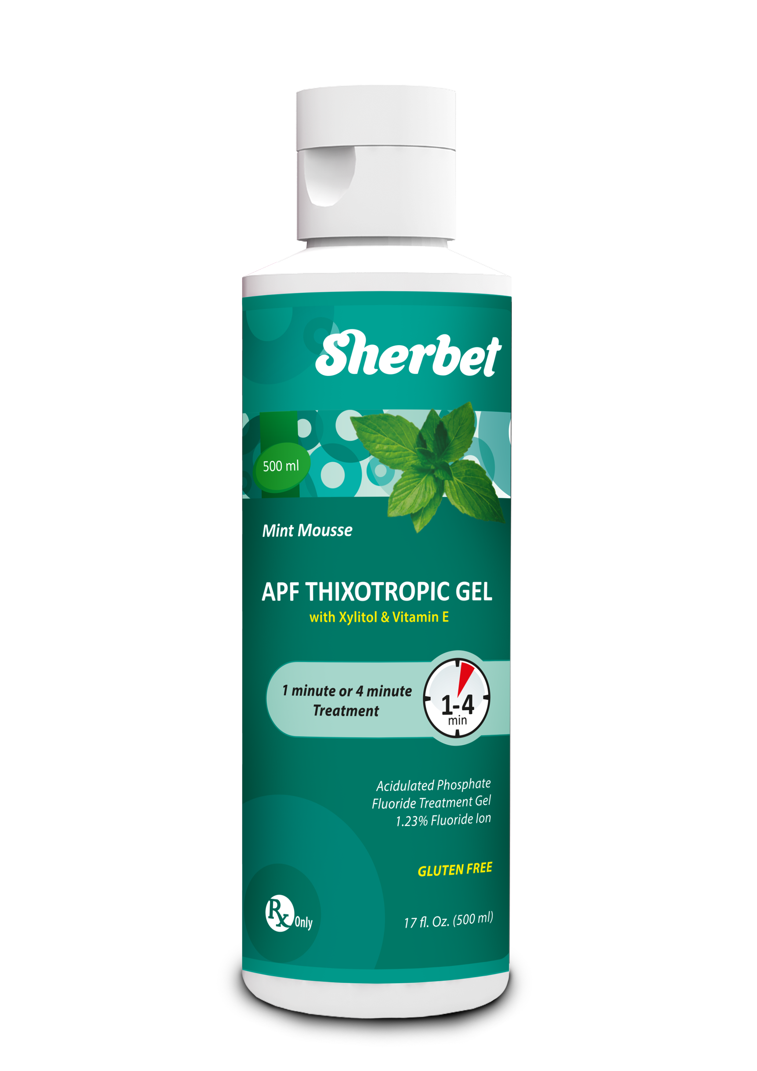 картинка Sherbet APF Gel, Mint Mousse Flavor, 500 ml