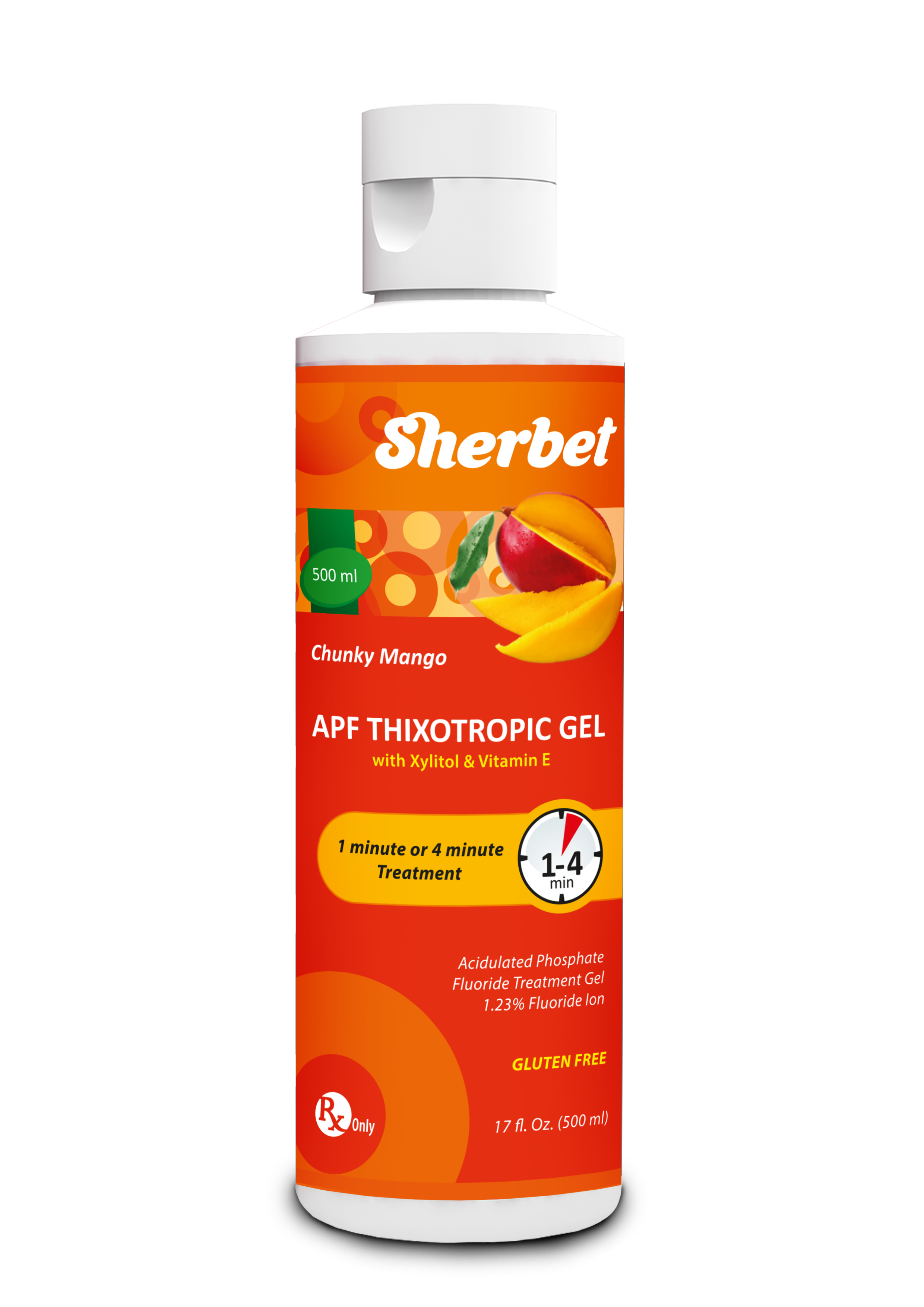 картинка Sherbet APF Gel, Chunky Mango Flavor, 500 ml