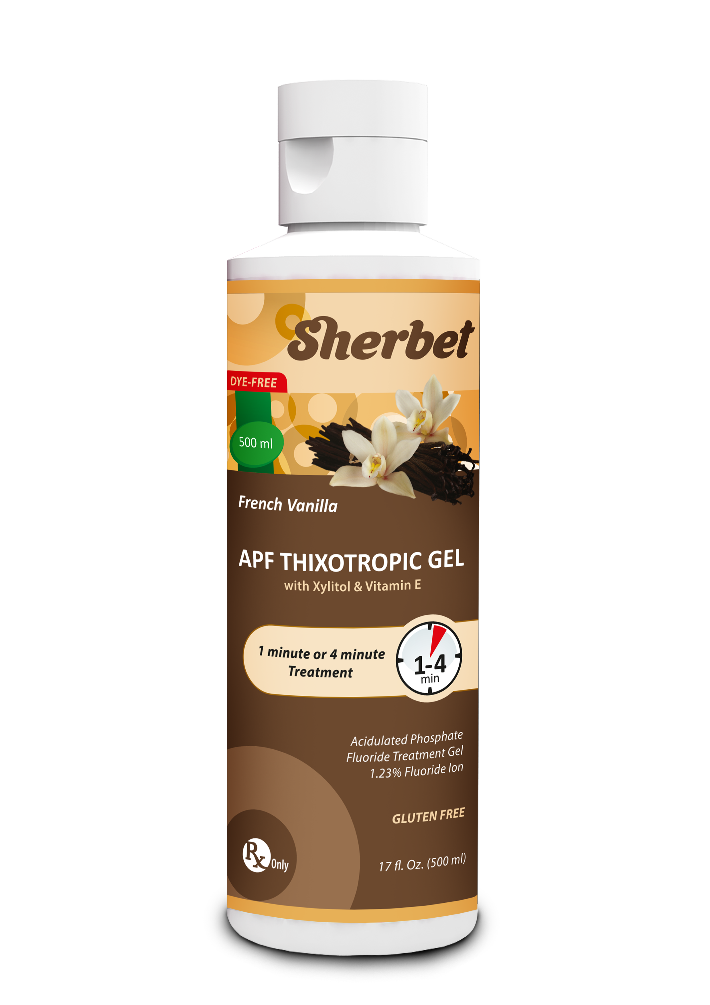 картинка Sherbet APF Gel, French Vanilla Flavor, 500 ml