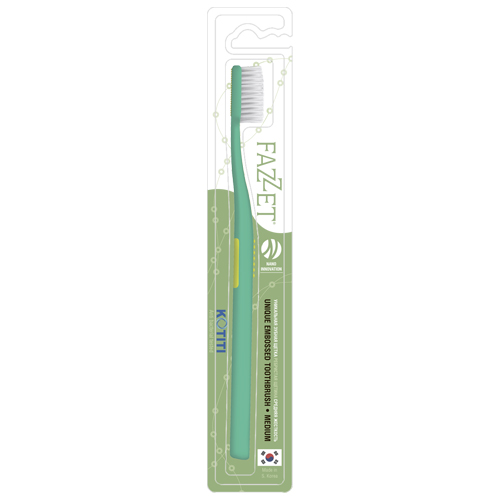 картинка Fazzet Embossed Toothbrush, Turquoise