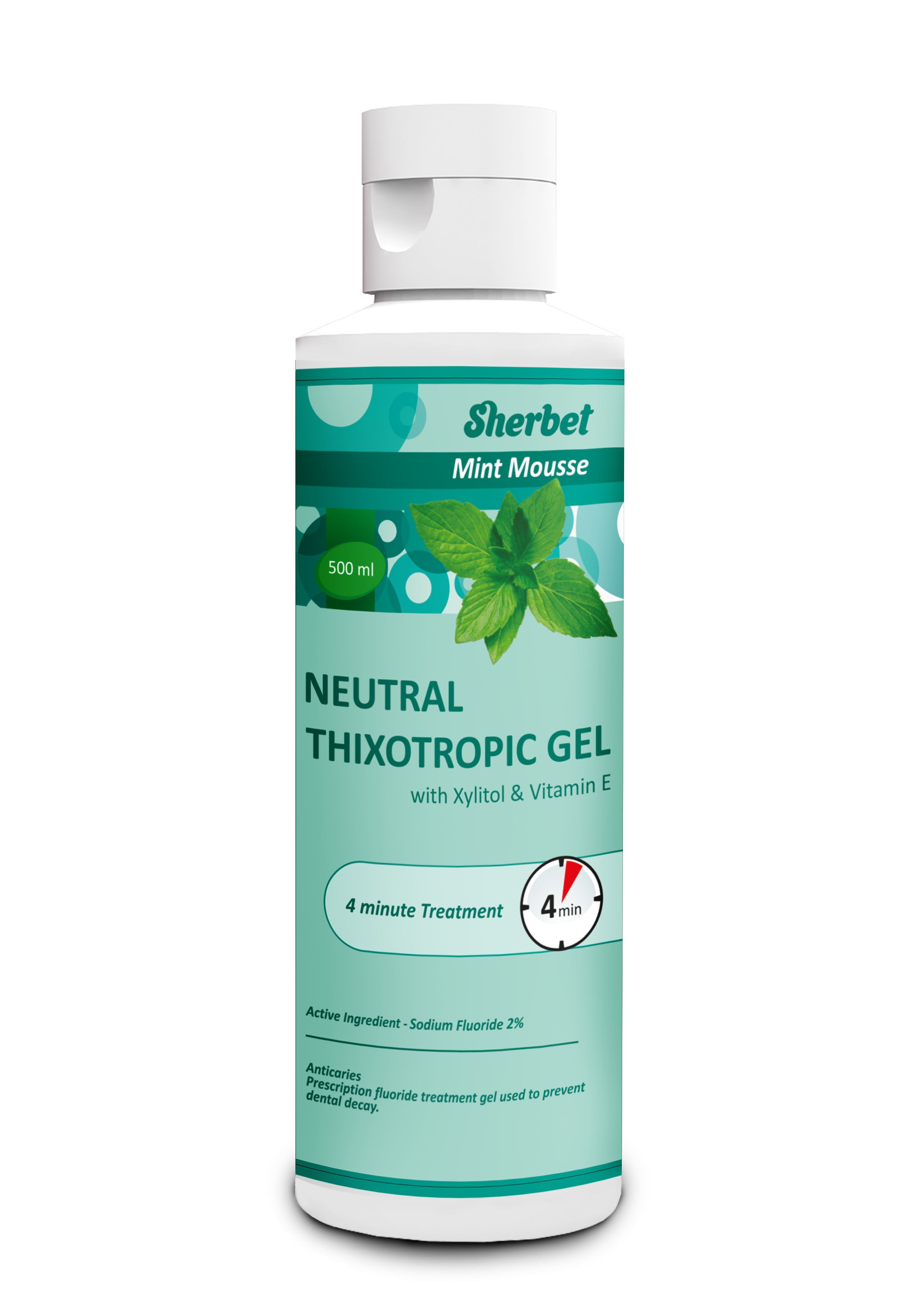 картинка Sherbet Ph-Neutral Gel, Menthol Mousse Flavor, 500 ml