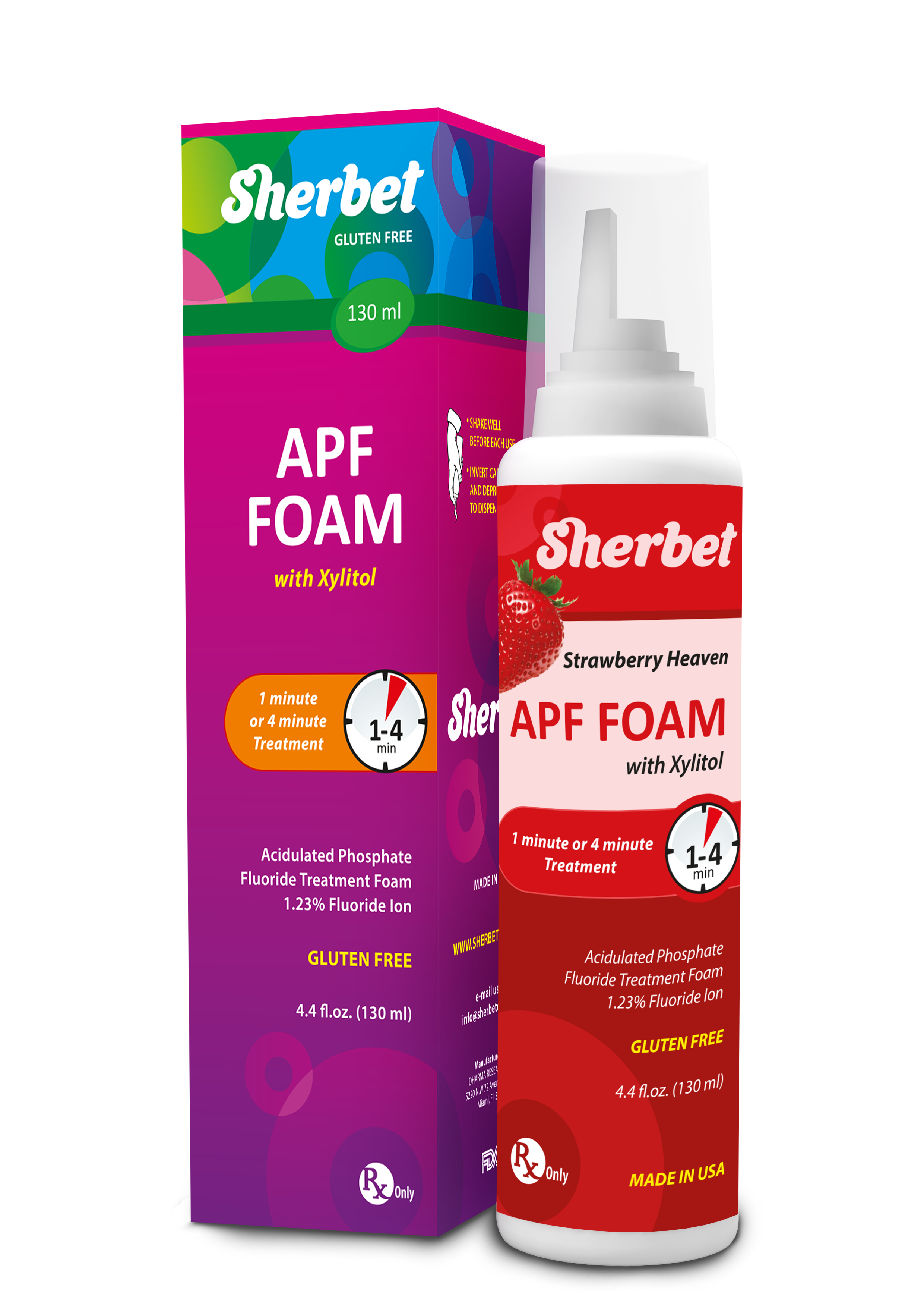 картинка Sherbet APF Foam 1,23% Strawberry Heaven