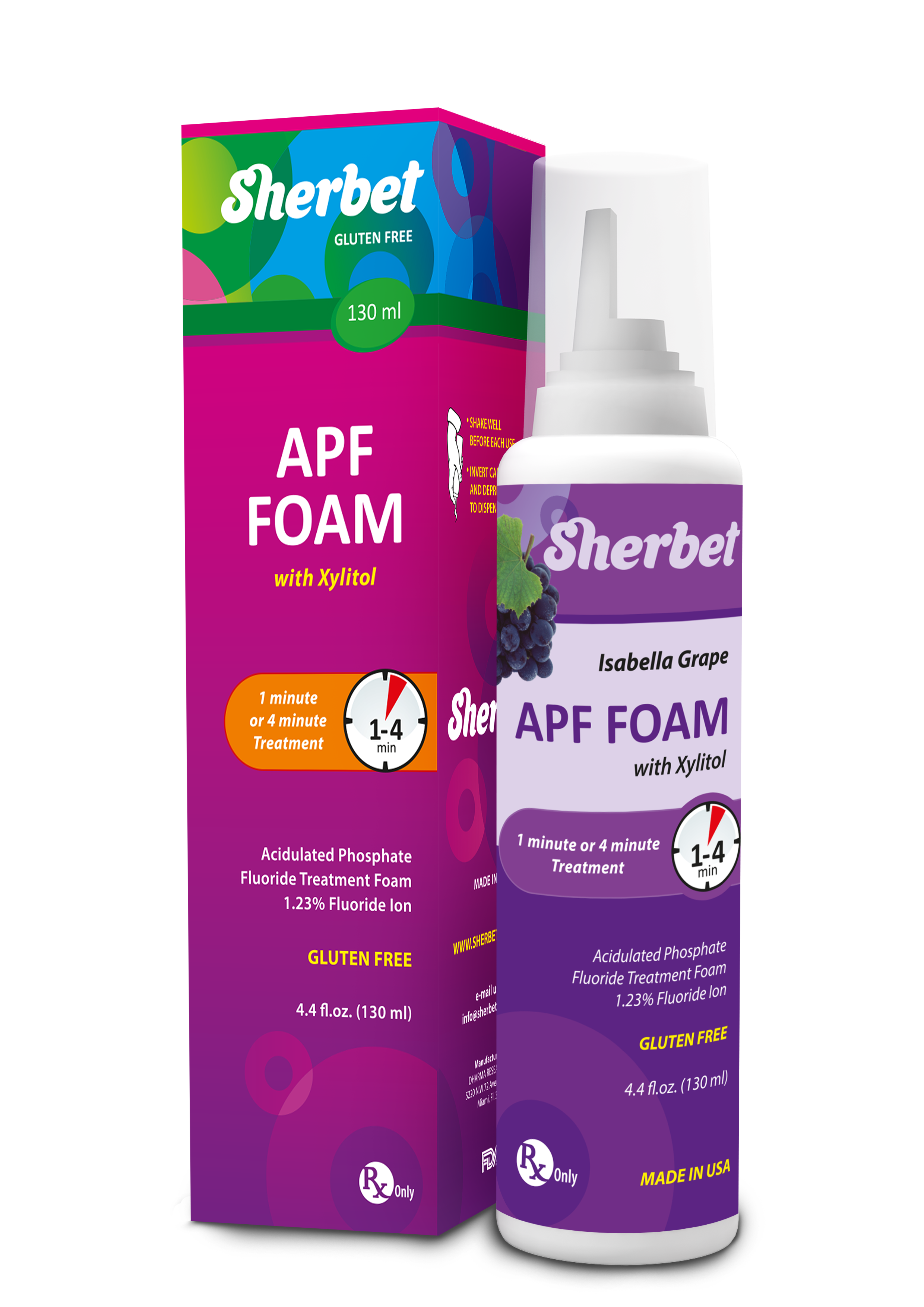 картинка Sherbet APF Foam 1,23% Isabella Grape