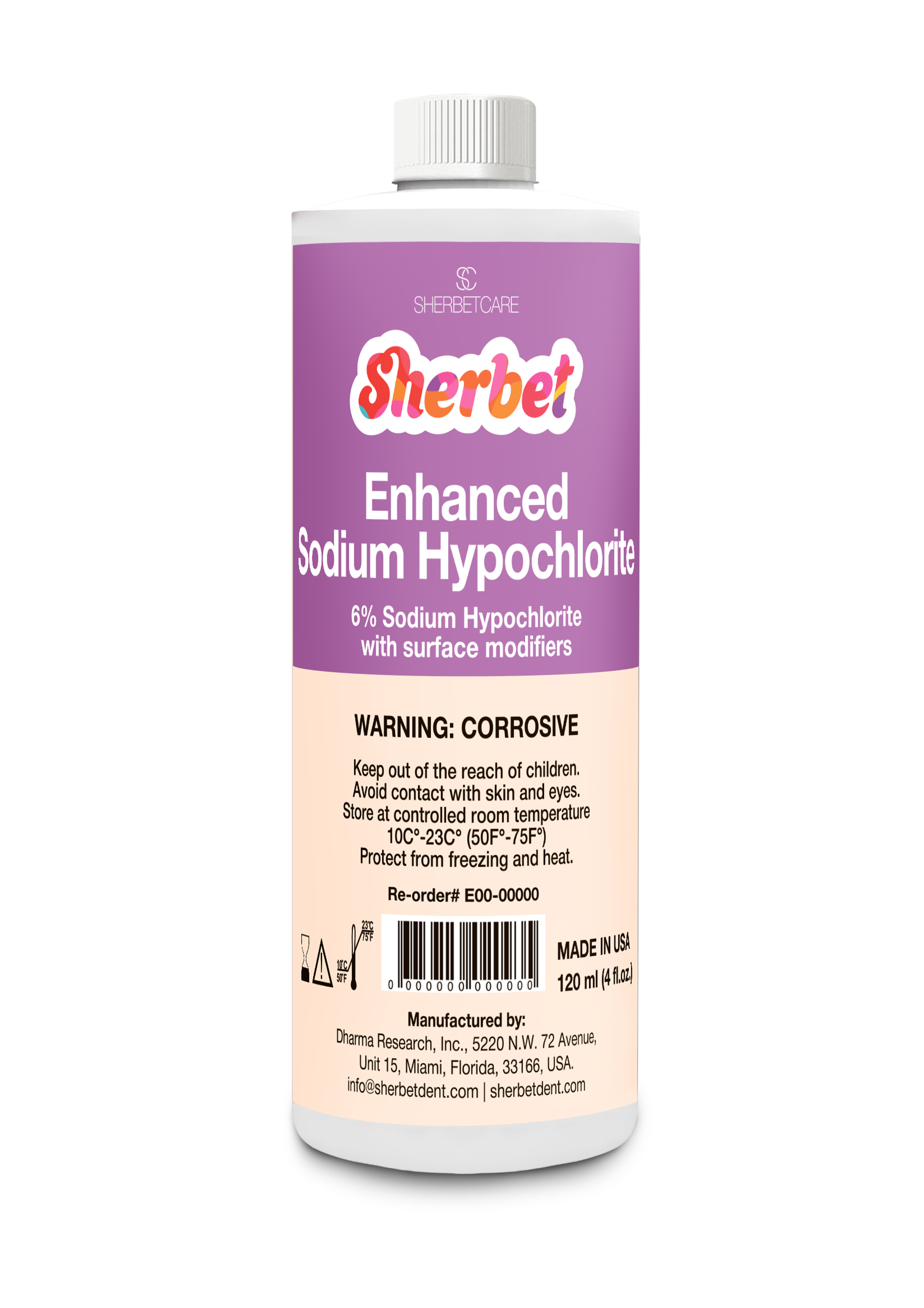 картинка Sherbet Enhanced Sodium Hypochlorite Solution 120 ml