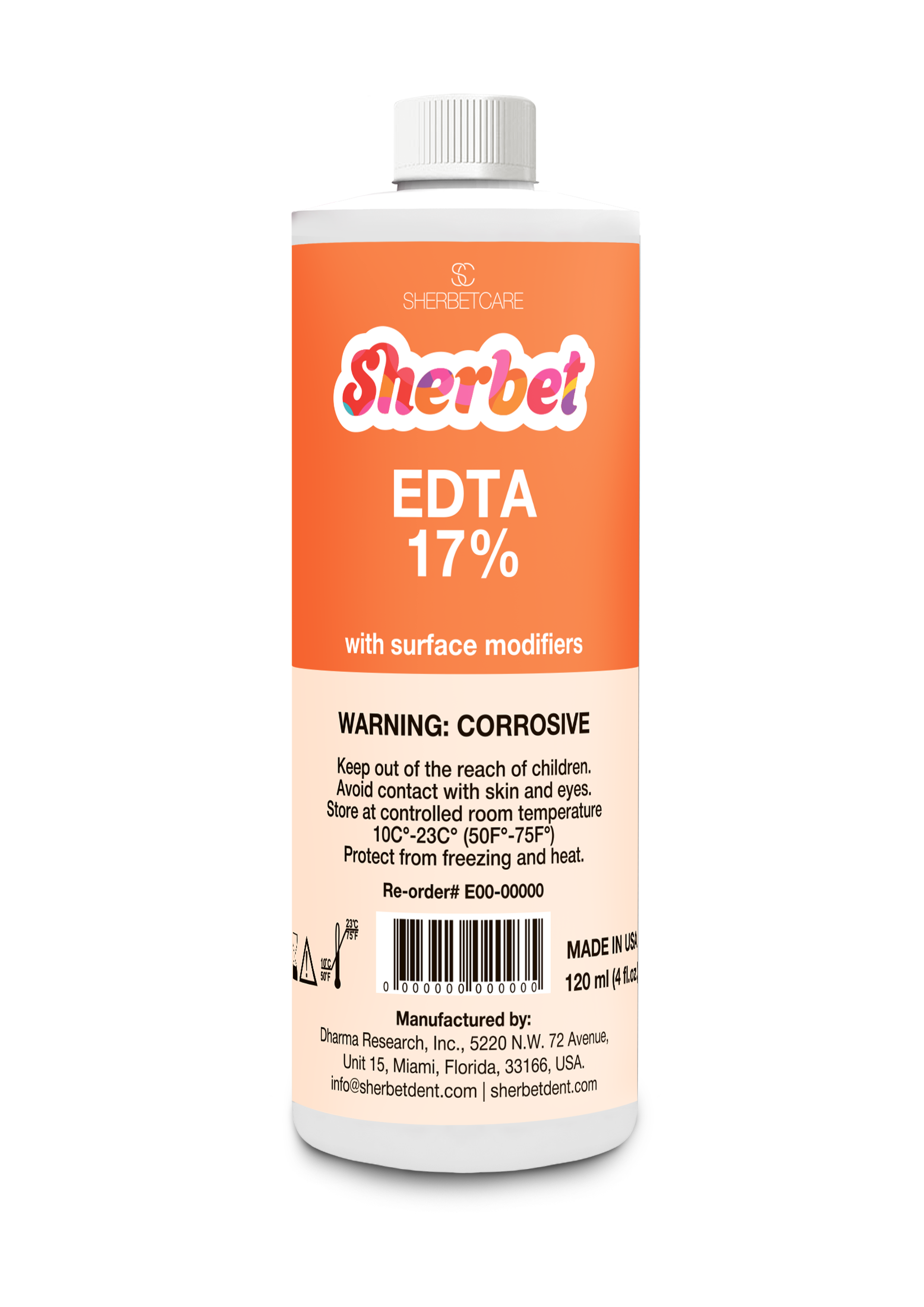 картинка Sherbet-E 17% EDTA with Surface Modifiers 120 ml